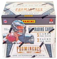 2013 Panini Prominence NFL Football Hobby Box